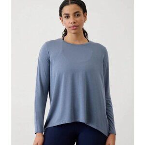 Athleta With Ease Shadow Blue Top Comfy!